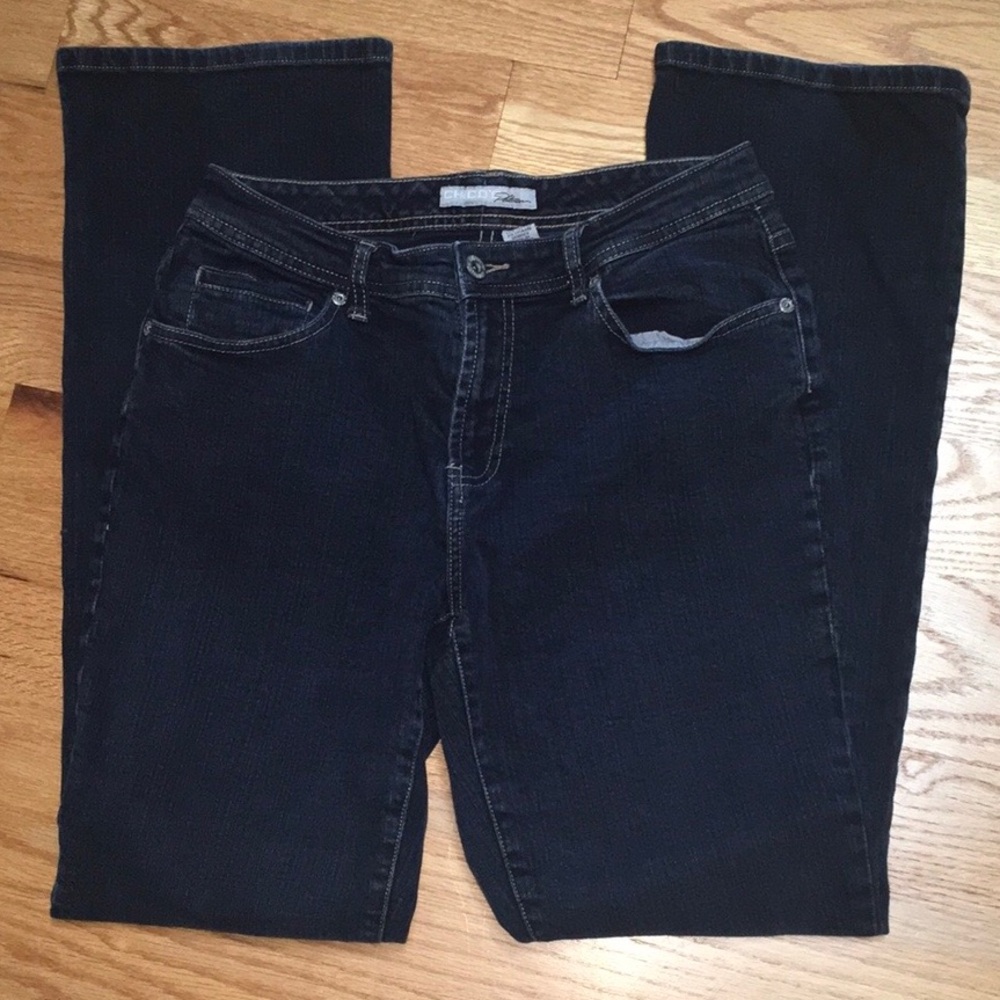 Chico’s Platinum Dark Blue Jeans